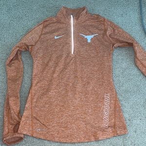 Nike Dri -fit Texas longhorn neck zip up